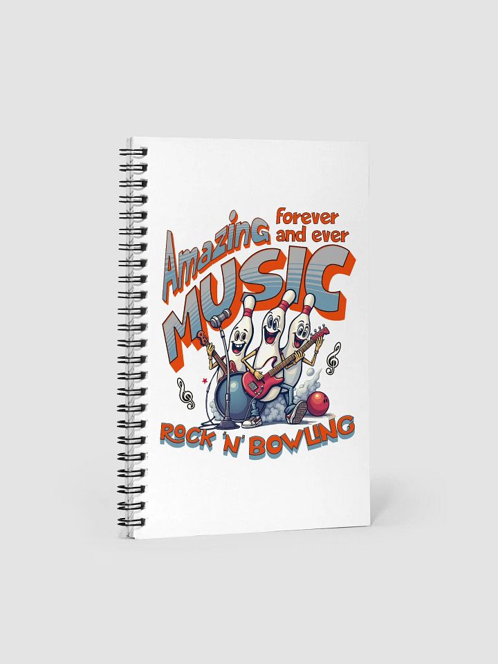Amazing Music Rock N Bowling Spiral Notebook product image (2)