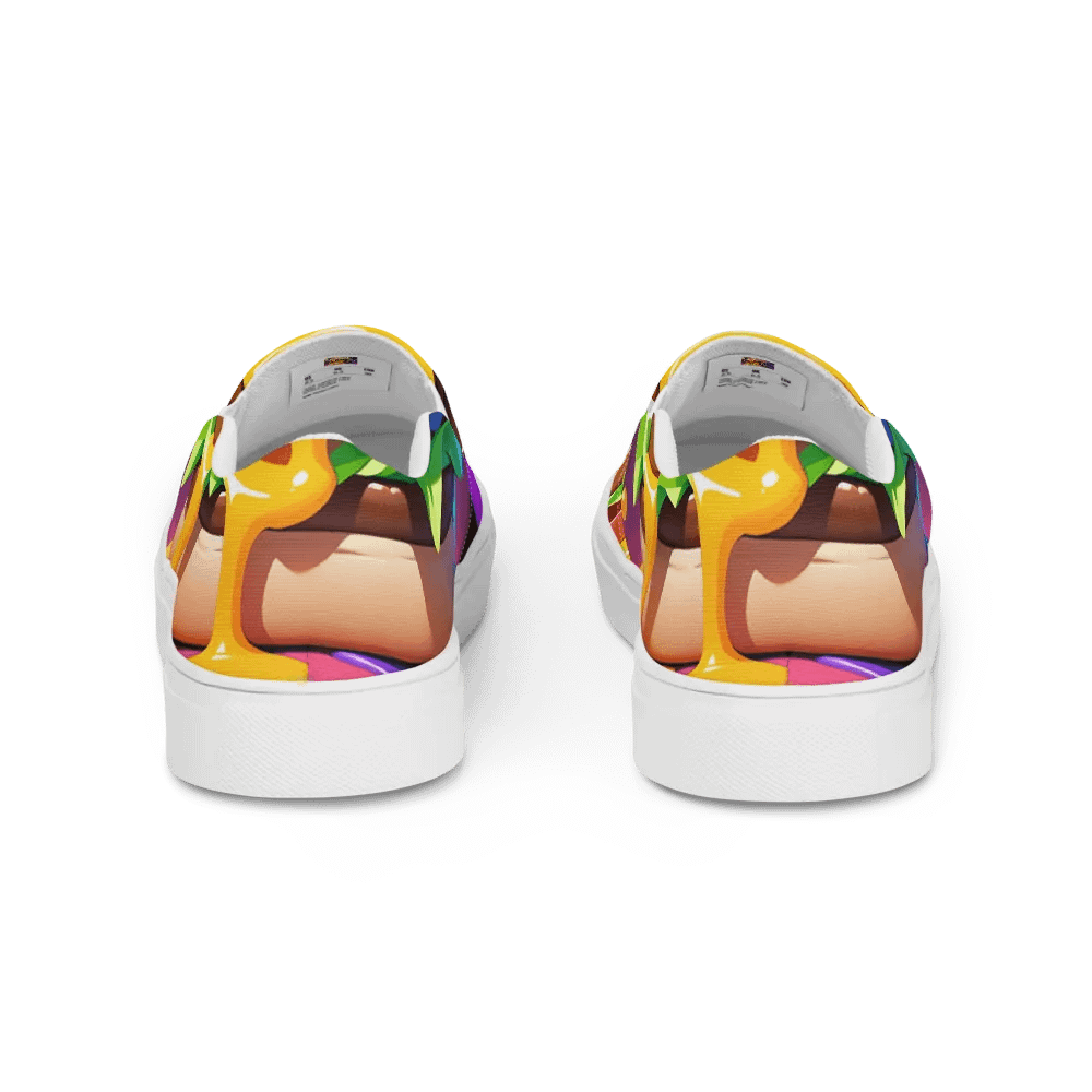Colorful Burger Extravaganza Slip-On Shoes product image (5)
