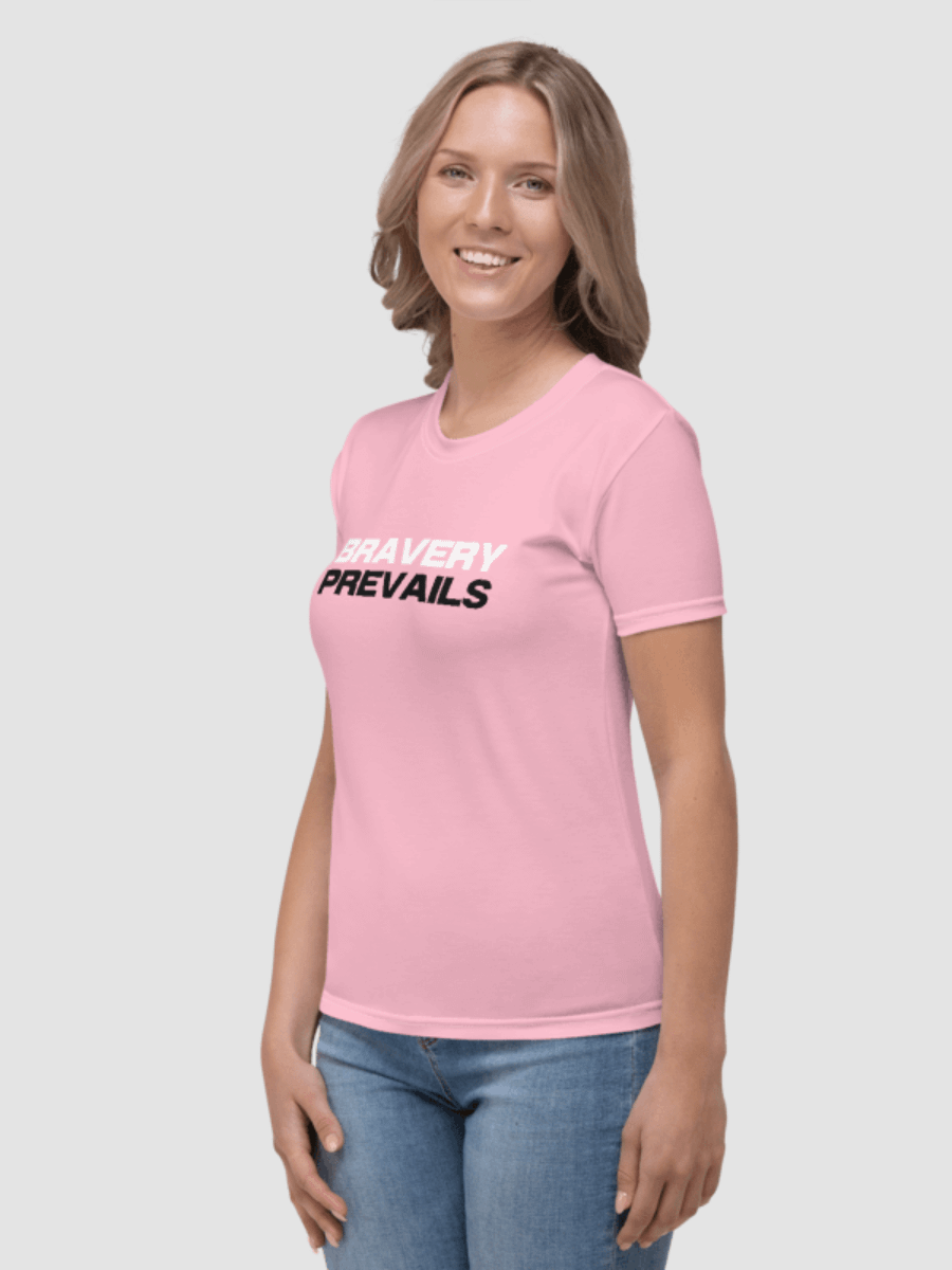 Breast Cancer Awareness: Bravery Prevails T-Shirt - Pink product image (1)