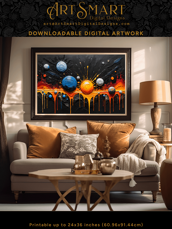 Abstract Planets - Free Digital Download Printable Image! product image (2)