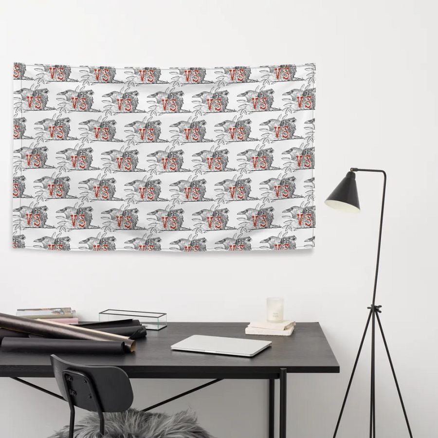 Crow vs Lion Flag product image (9)