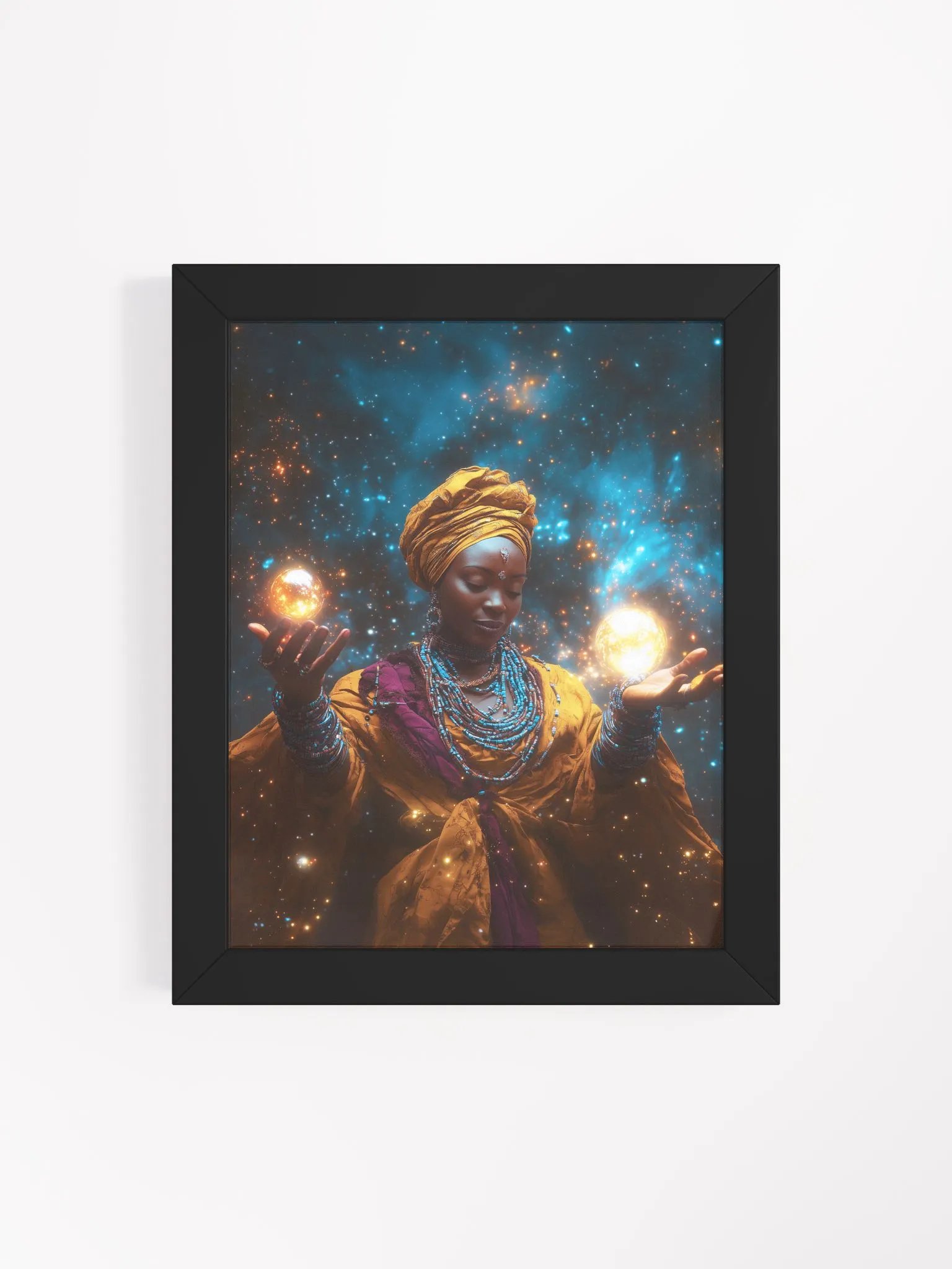 Nana Buluku: The Great Mother of Cosmic Balance - Framed Matte Poster product image (46)