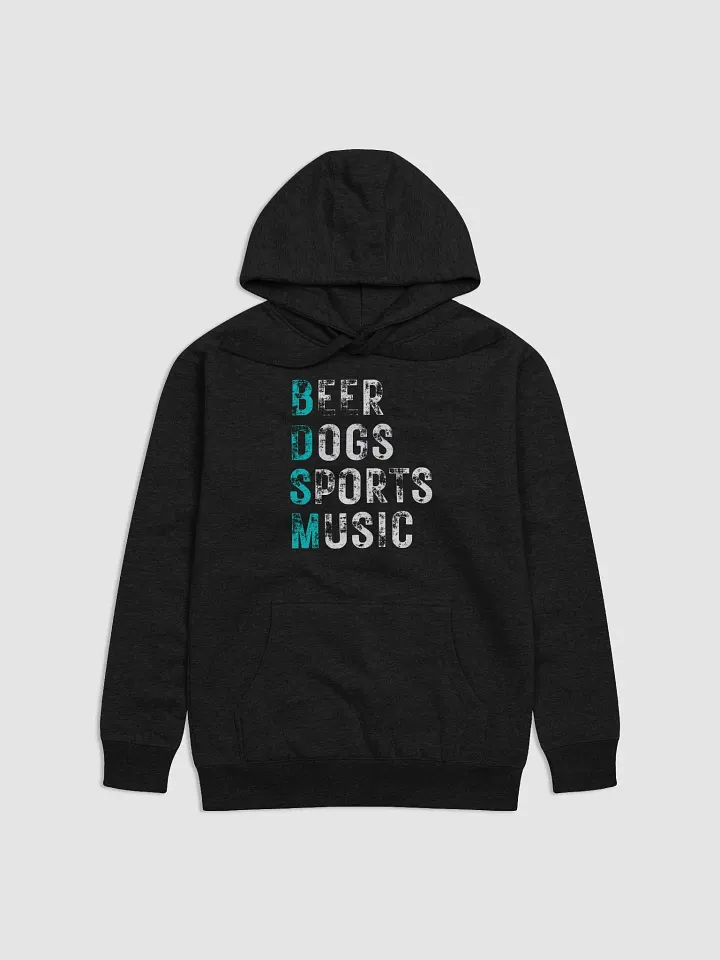 Beer Dogs Sports Music Hoodie – Funny Teal BDSM Gift for Men and Women product image (1)