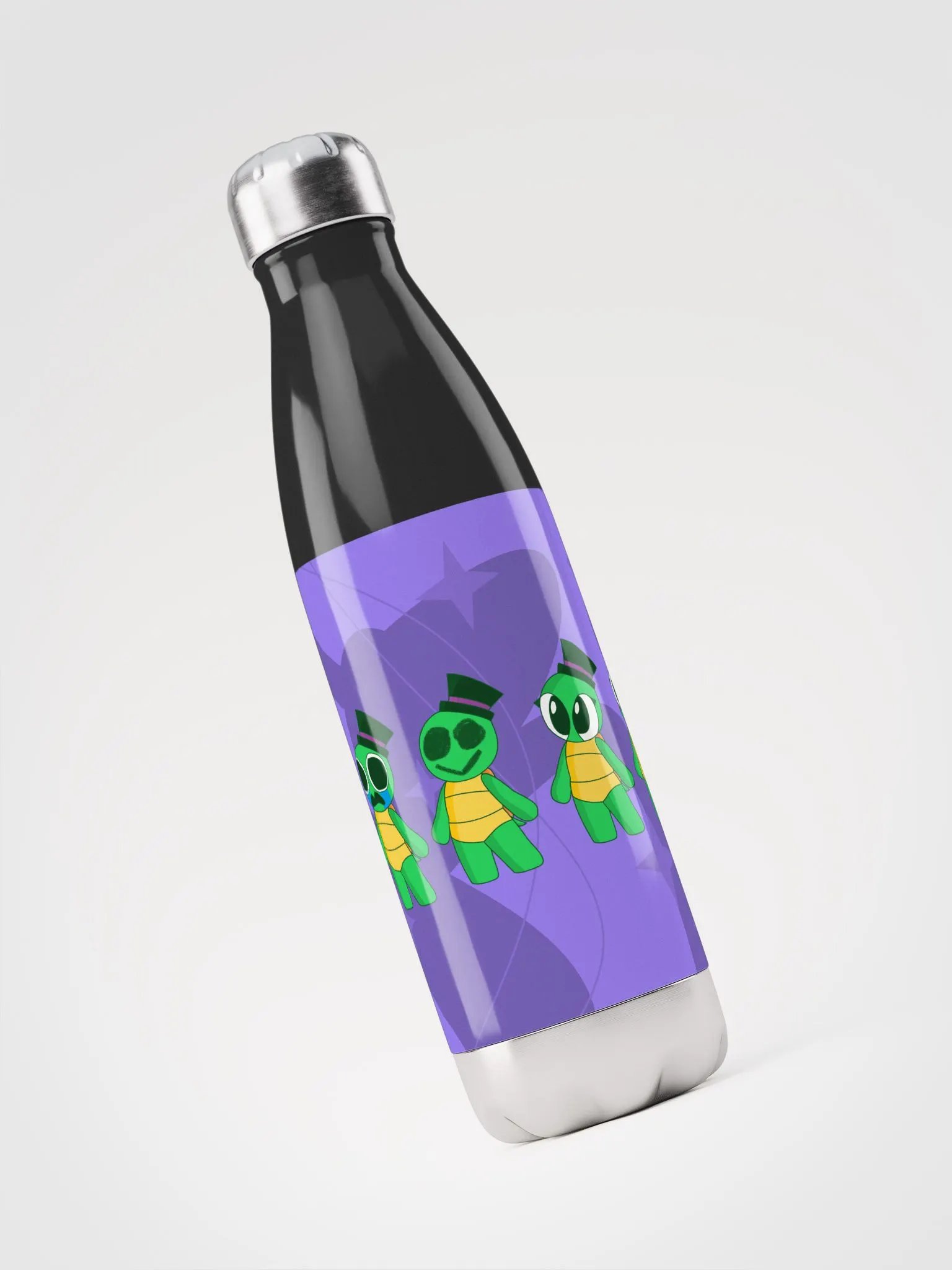 Turtle Emotes Water Bottle product image (3)