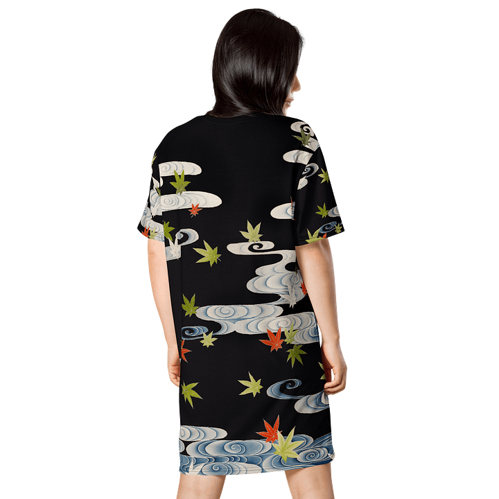 Maple Leaves. All-Over Print T-Shirt Dress product image (2)