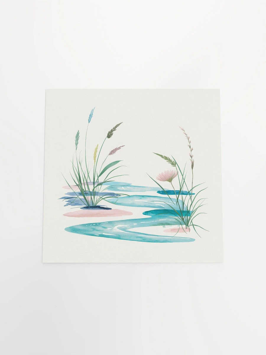 Gentle Floral Water Reflection Watercolor - Poster product image (4)