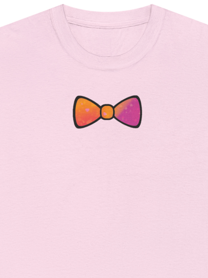 Orange/Purple Mix Watercolor Bow Tie Shirt product image (8)