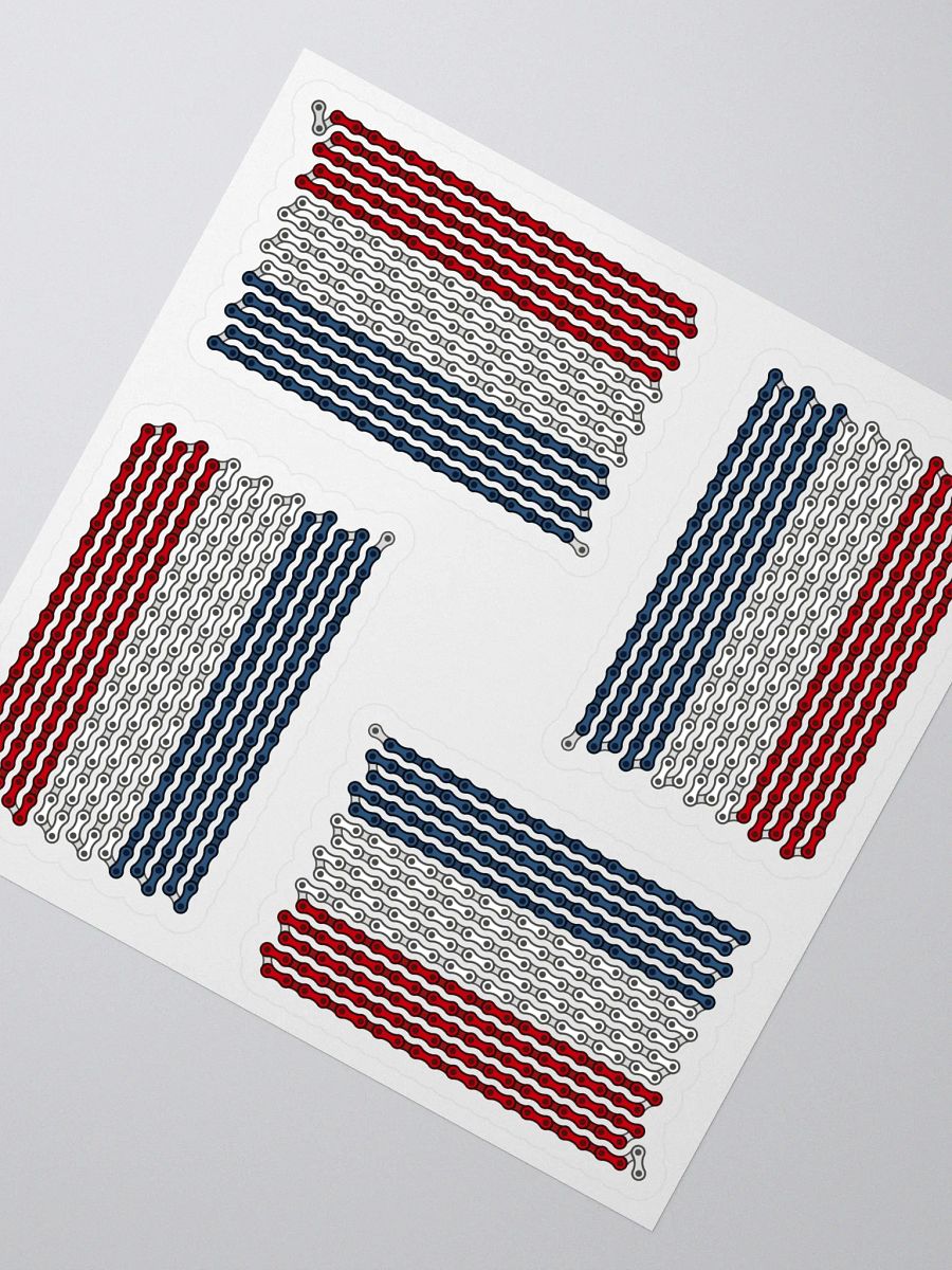 Netherlands Bike Chain Flag Sticker 4 Pack product image (2)