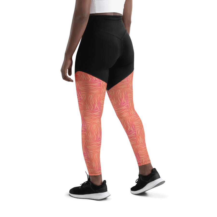 Peach All-Over Print Sports Leggings product image (11)