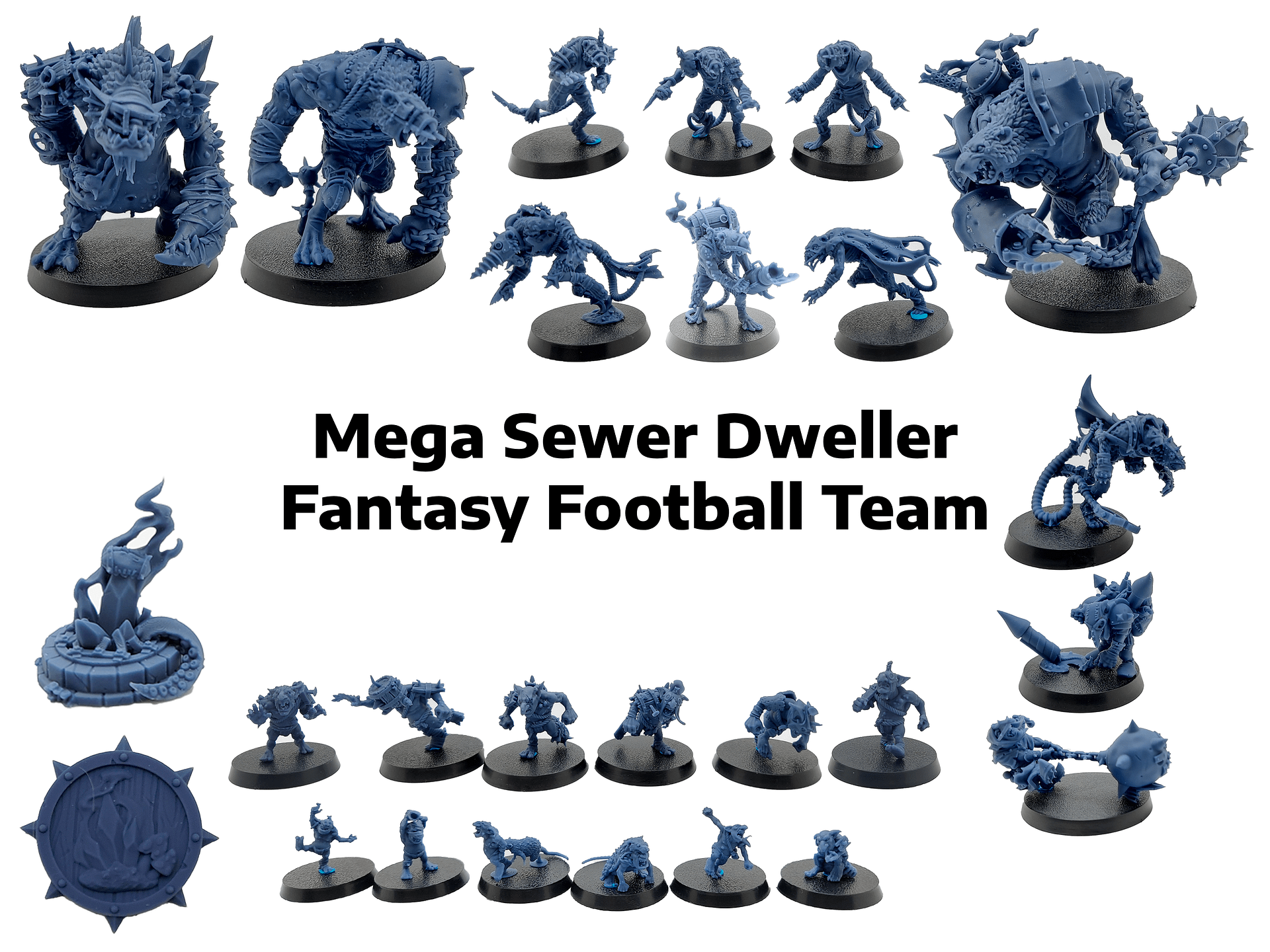Mega Sewer Dweller Fantasy Football Team - Brutefun Miniatures product image (1)