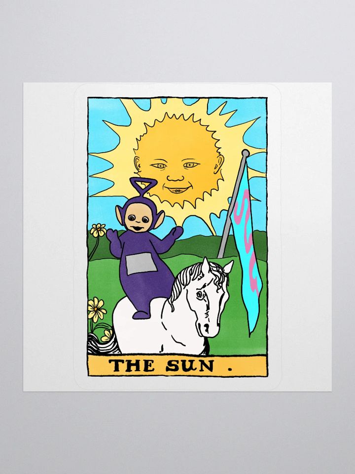 Teletubbies Sun Tarot Card Sticker product image (1)