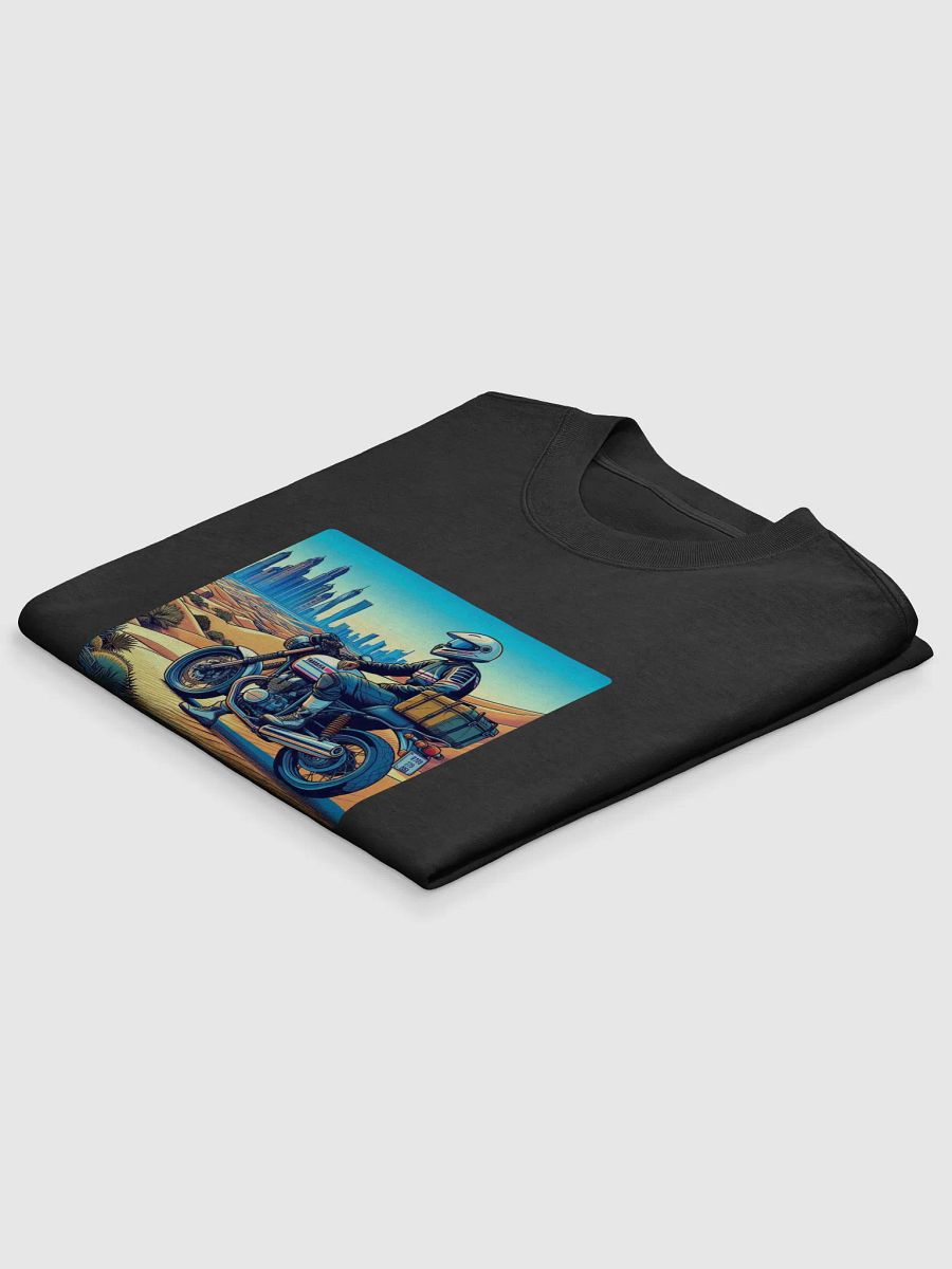 City Rider Adventure T-Shirt | Dubai city work AI product image (14)