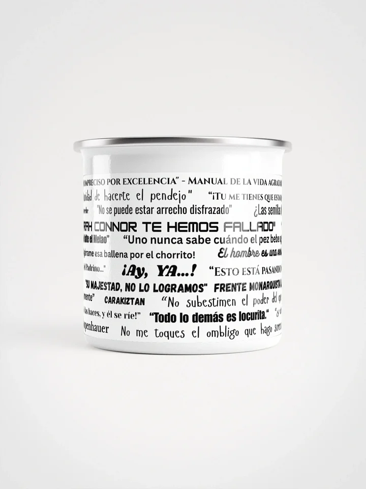 Taza de Peltre sabiduria qsvt blanca product image (2)