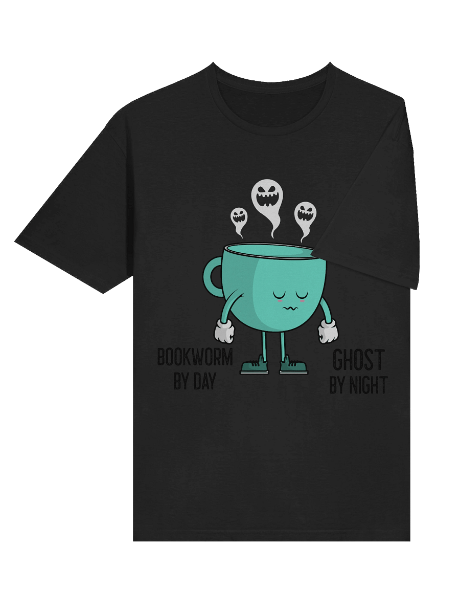 “Bookworm by Day, Ghost by Night” Cup Design T-Shirt product image (26)