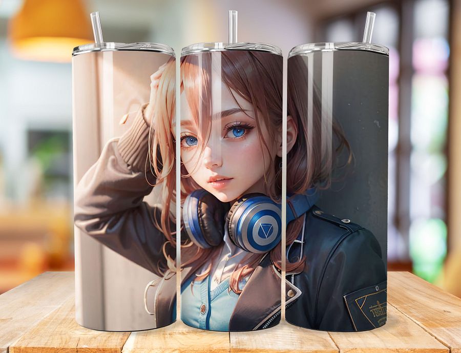 Miku Nakano 20 oz Stainless Steel Tumbler – Quintessential Quintuplets Subtle Elegance Design product image (1)