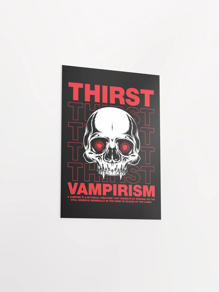 Retro Vampire Skull Poster – Gothic Horror Decor product image (20)