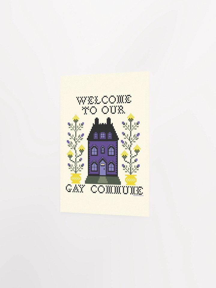 Welcome to Our Gay Commune Print - Nonbinary Flag product image (2)