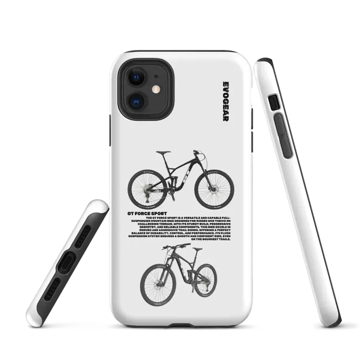 White GT Force Sport iPhone Case product image (1)