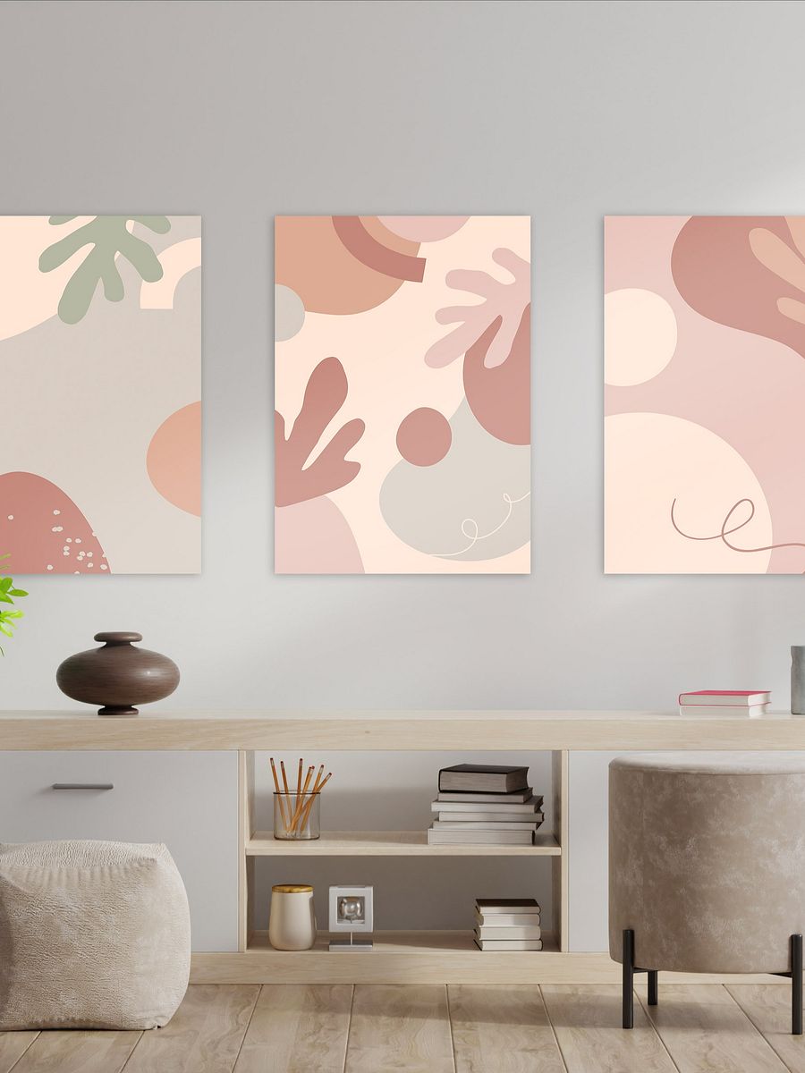 Boho abstract wall art — boho wall decor, aesthetic poster product image (2)