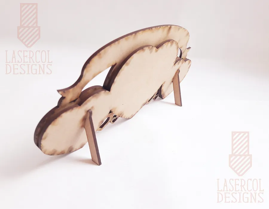 Heart Shaped Photo Frame (2 Sizes) - Laser Cut Files product image (9)