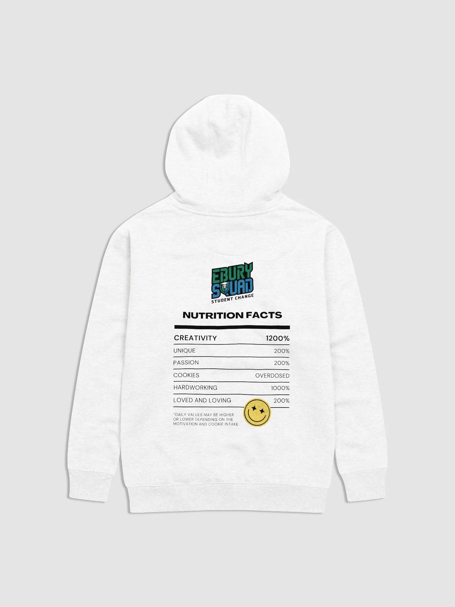 Ebury Squad Nutrition Facts T-Shirt - BLACK product image (2)