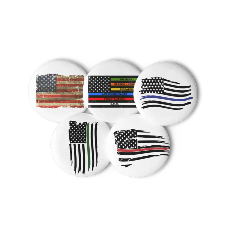 "Patriotic Pride" Pin Button Set (5-Piece) product image (11)