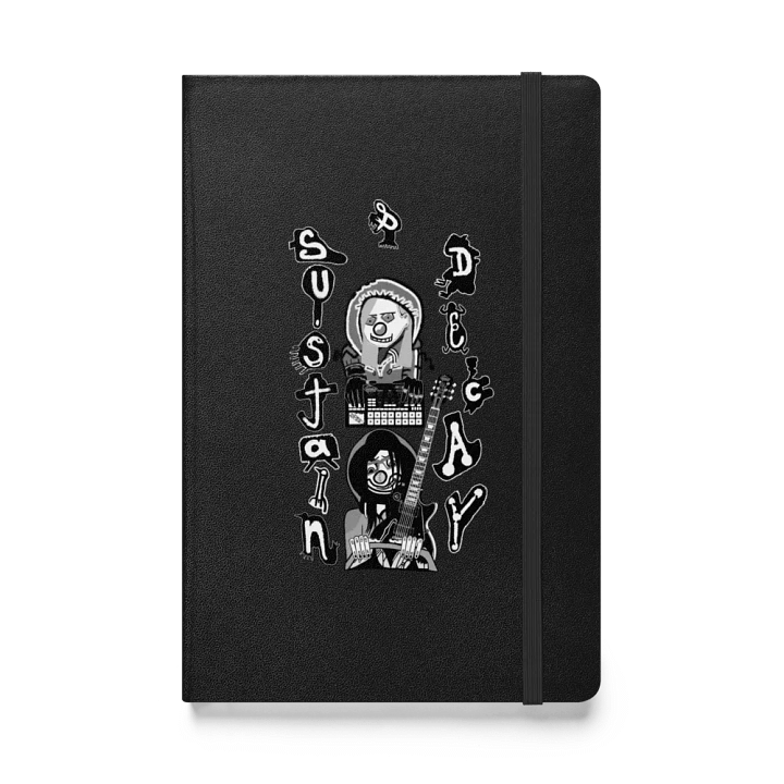 Sustain & Decay Notebook - Cartoon Logo -Monochromatic product image (1)