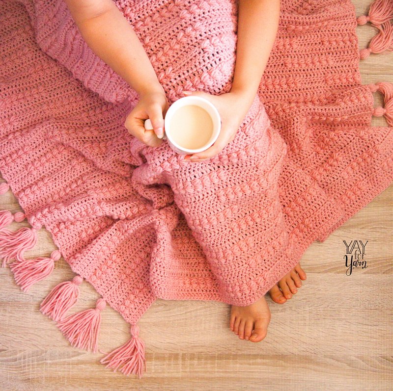 Peaceful Moments Afghan - PDF Crochet Blanket Pattern & Video Tutorial