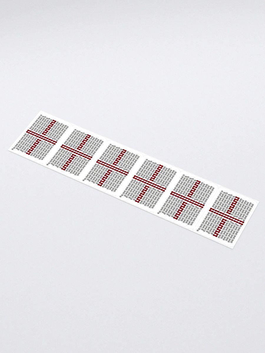 England Bike Chain Flag Sticker 6 Pack product image (1)