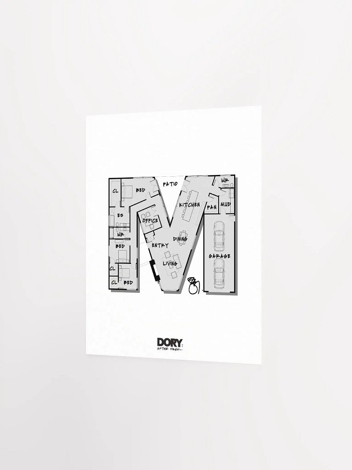 Alphabet Floor Plan Poster - M product image (2)