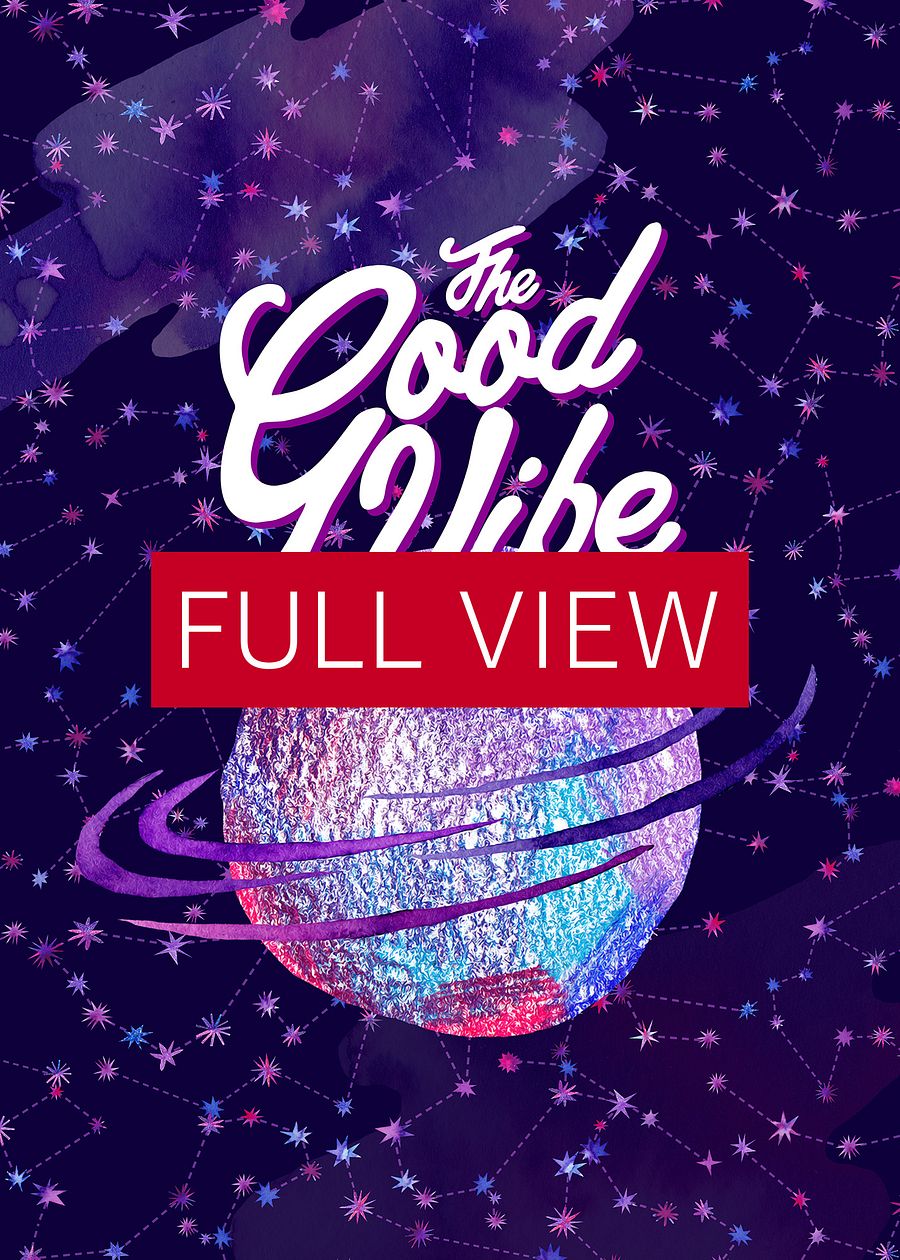 Good vibe [neon/synthwave/vaporwave/watercolor] — aesthetic watercolor poster, neon space poster, retrowave poster, motivation quotes product image (3)