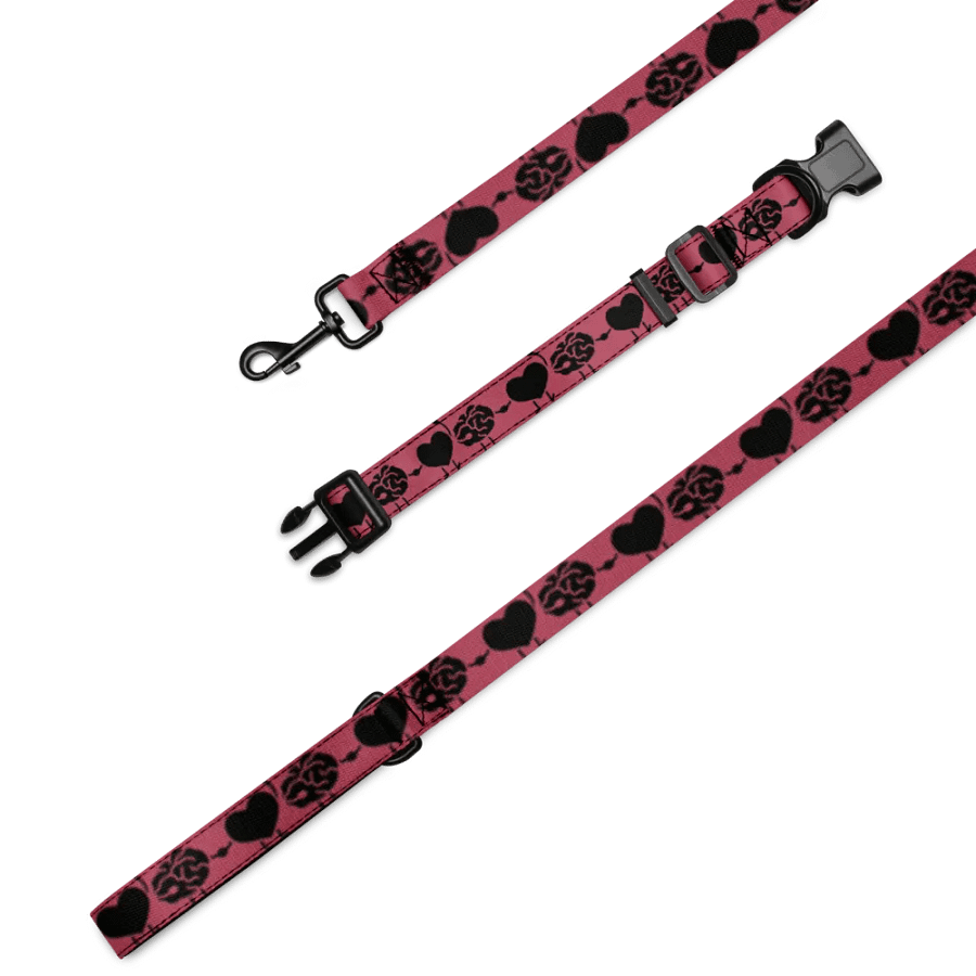 Symmetric Floral Pet Collar & Leash Set product image (5)