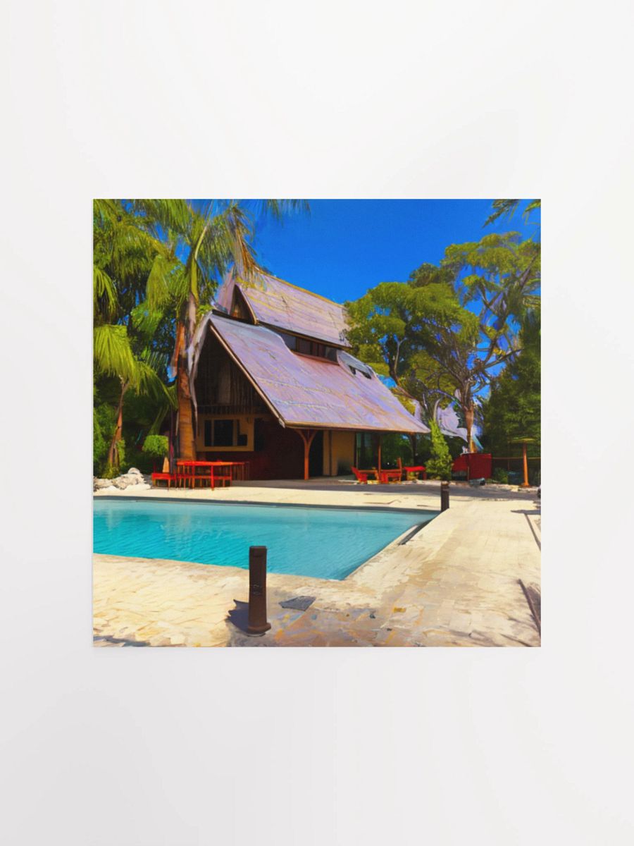 Tranquil A-Frame Retreat Poster product image (1)