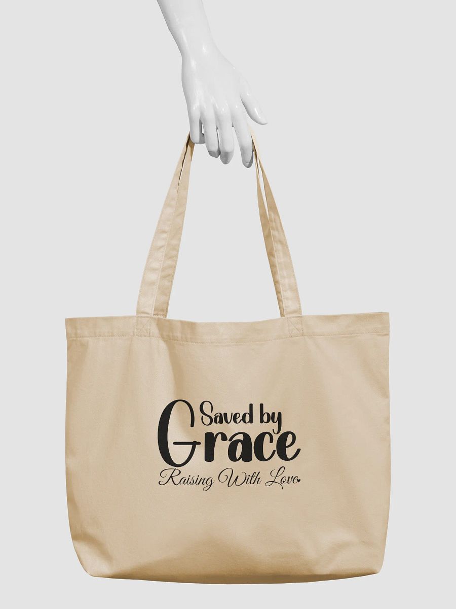 Saved By Grace, Raising With Love Eco Tote Bag product image (4)