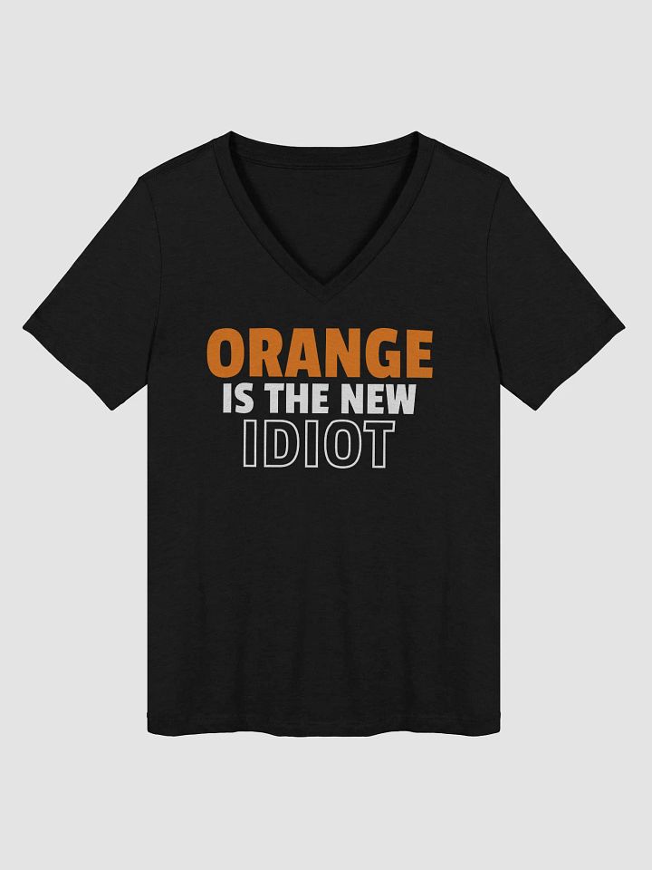Orange Wordplay Women's V-Neck Tee product image (1)