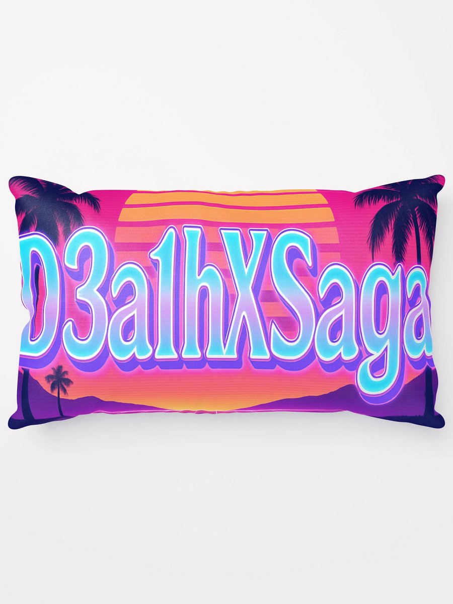DreamSignal – D3a1hXSaga Vaporwave Pillow product image (2)