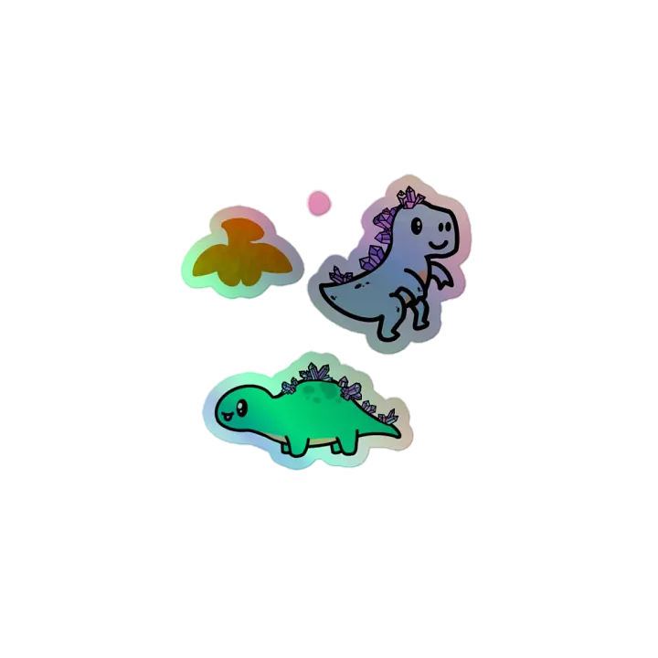 ItsMeHarp Dino holographic Stickers product image (1)