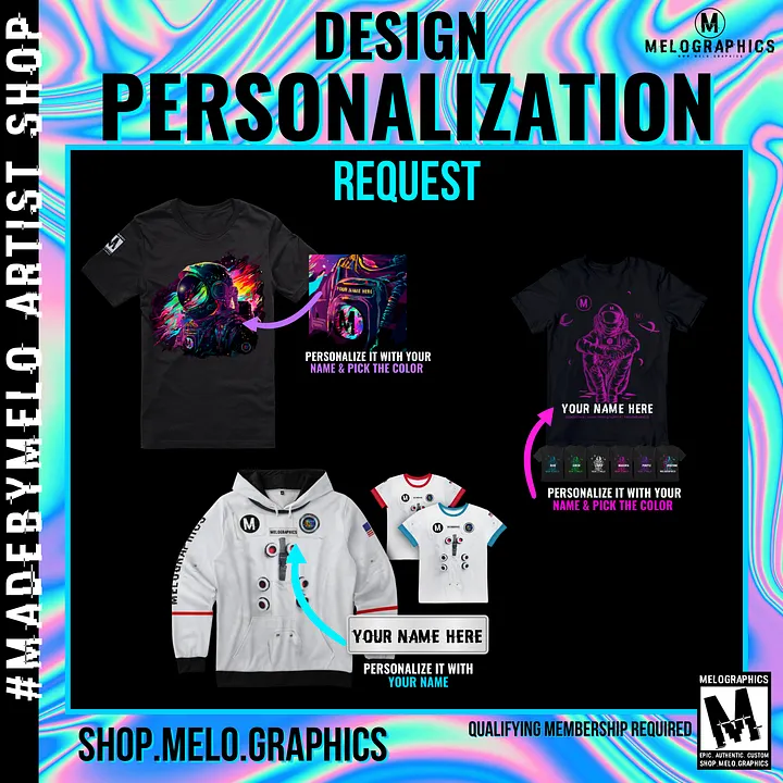 Creative Service: Design Personalization - Astronaut Suit | #MadeByMELO product image (2)