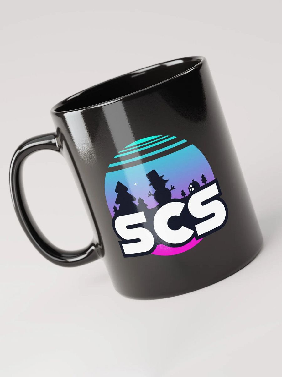 SCS WINTER VIBES GLOSSY BLACK MUG product image (6)