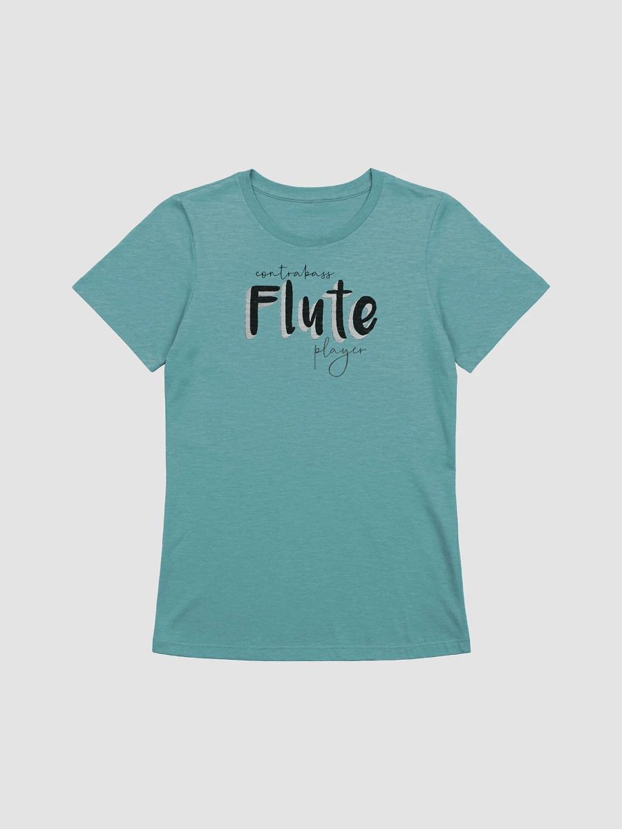 3D ContraBass Flute Player Typography Tee – Women’s Fit product image (1)