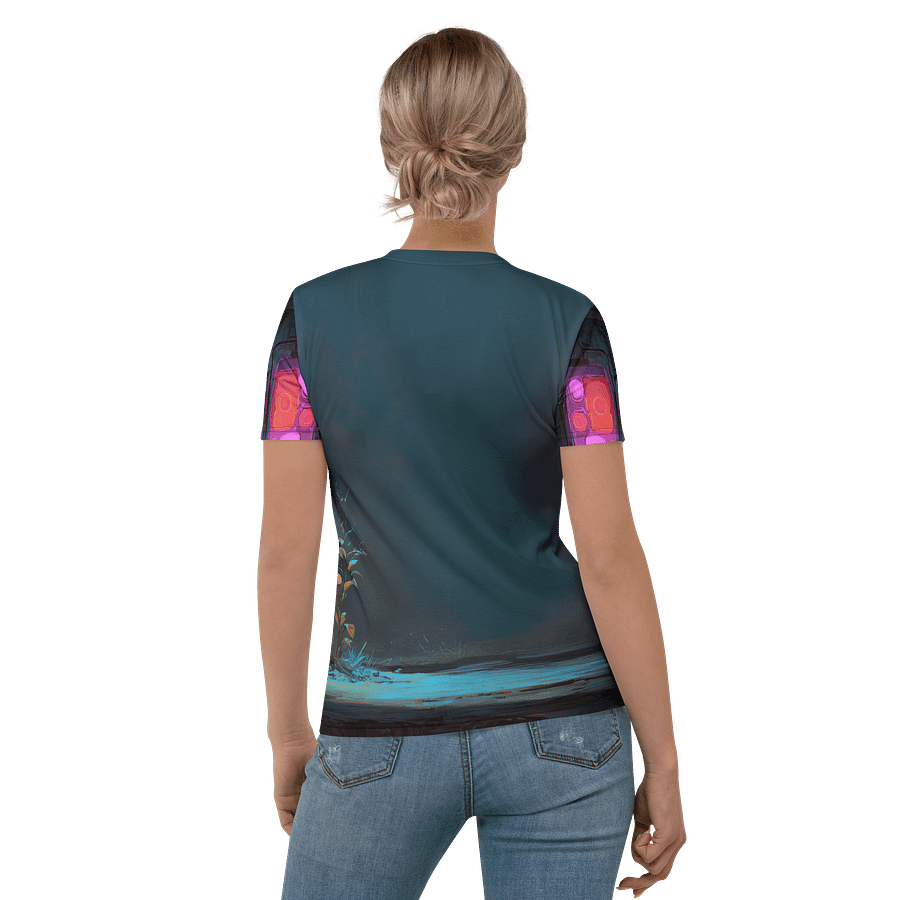 Neon Eden – Futuristic Astronaut T-Shirt by M.E product image (5)