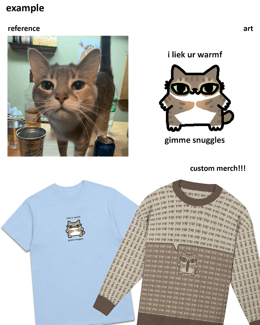 ✏️custom pet merch😺🐶🐰🐥 product image (10)