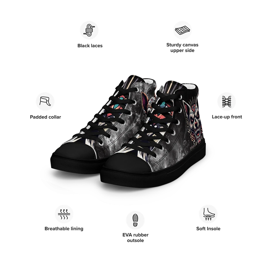 Day of the Dead Women's High Top Canvas Shoe product image (17)