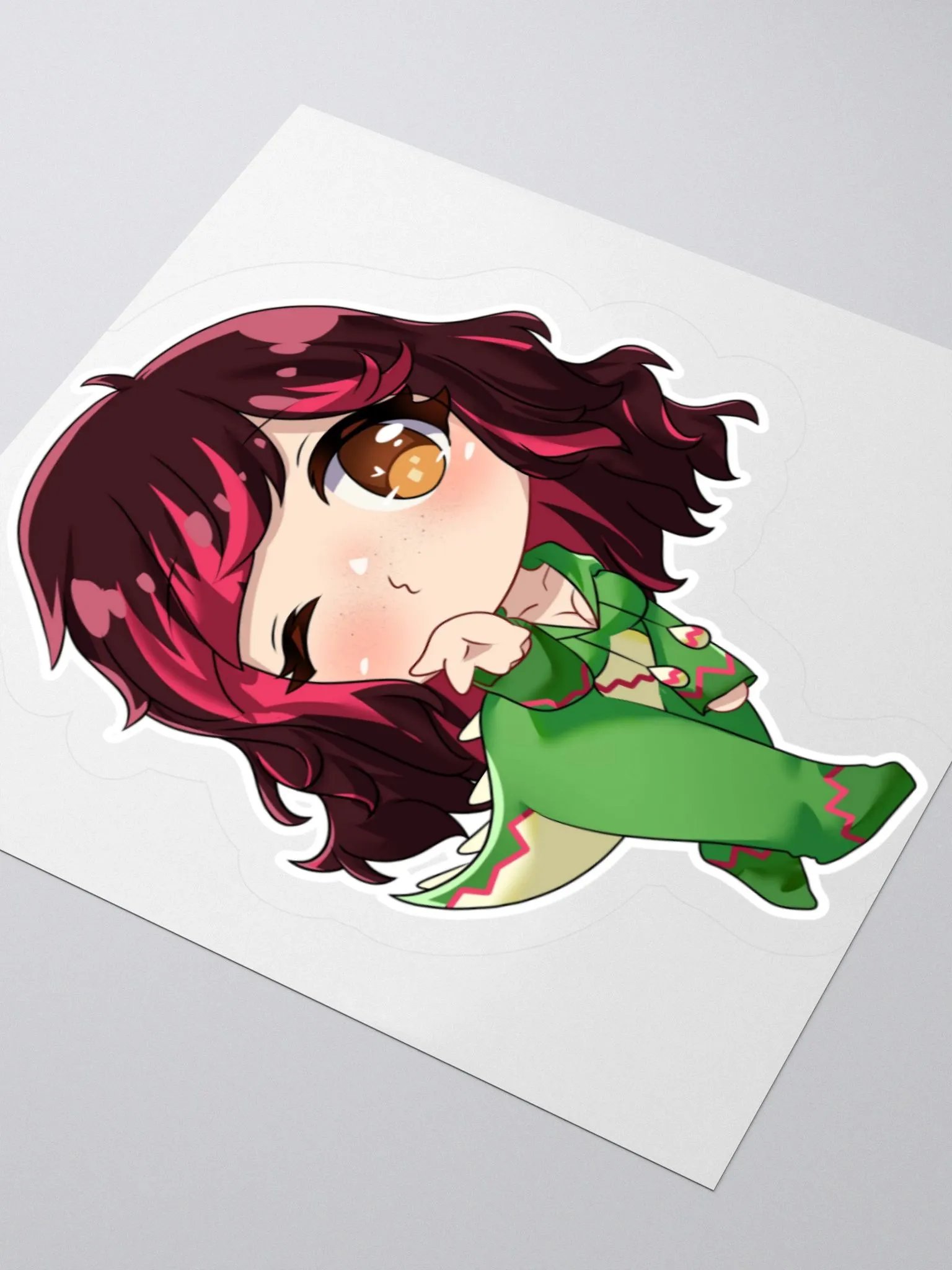Chibisaurus Kisses Sticker product image (3)