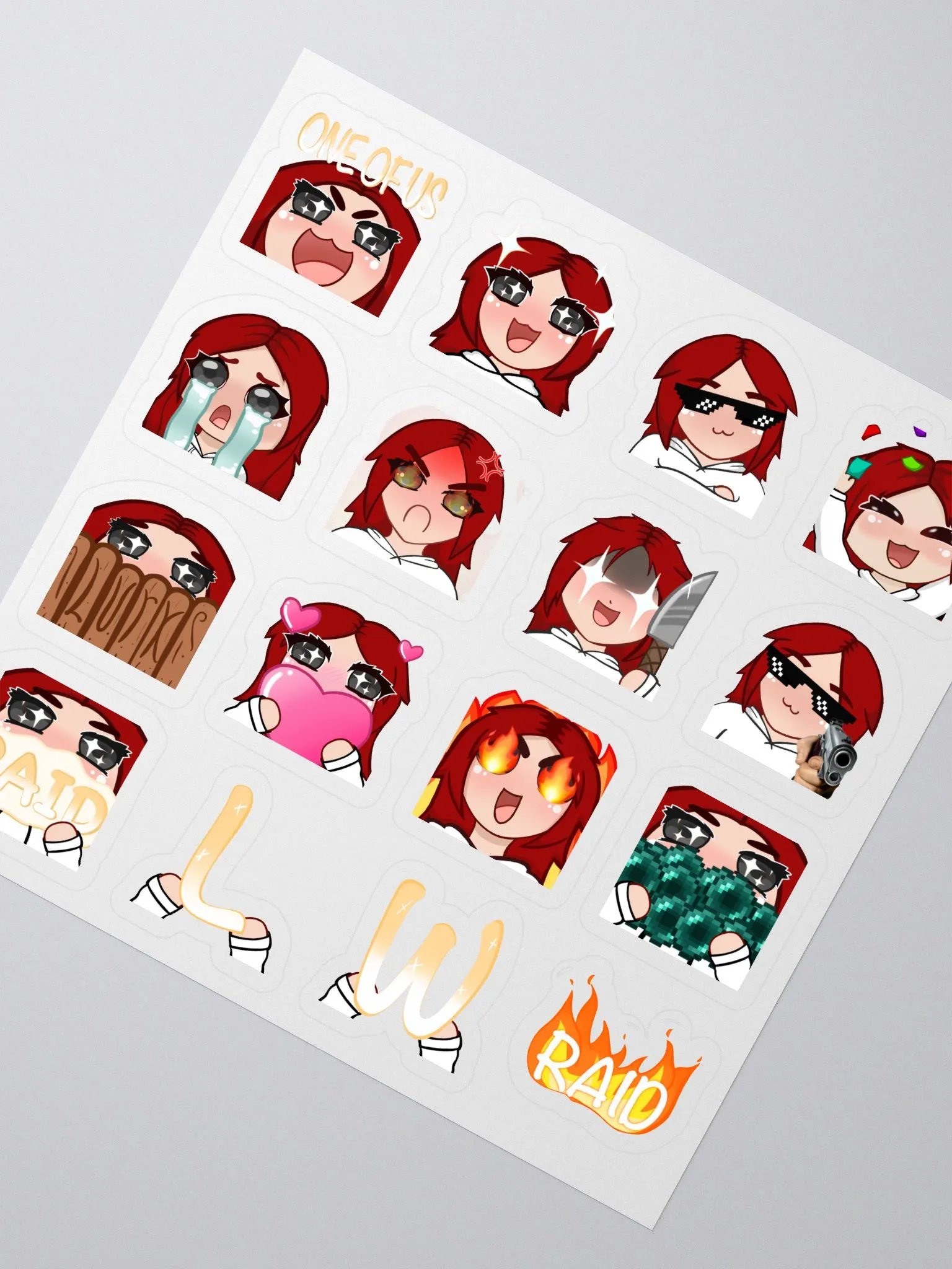 Emote Sticker Sheet product image (2)