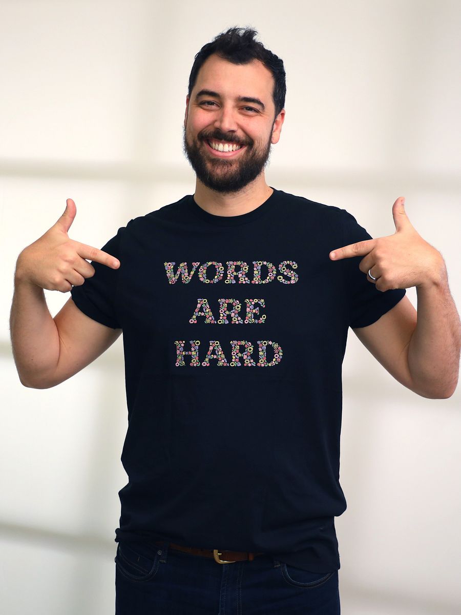 Words Are Hard Floral Unisex Tee product image (1)