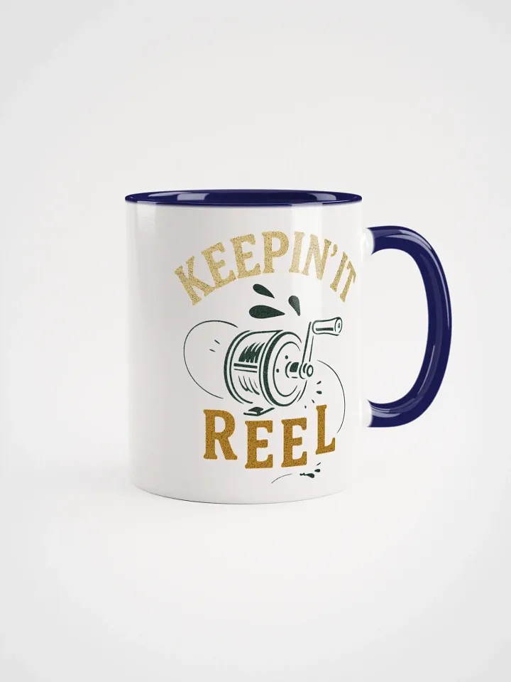 Keepin' It Reel Coffee Mug – Funny Vintage Fishing Gift product image (2)