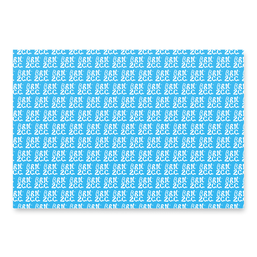 BOURNE to Cape Cod™ | BRN.2C.C.™ Coastal Logo Wrapping Paper – Set of 3 Matte Sheets product image (5)