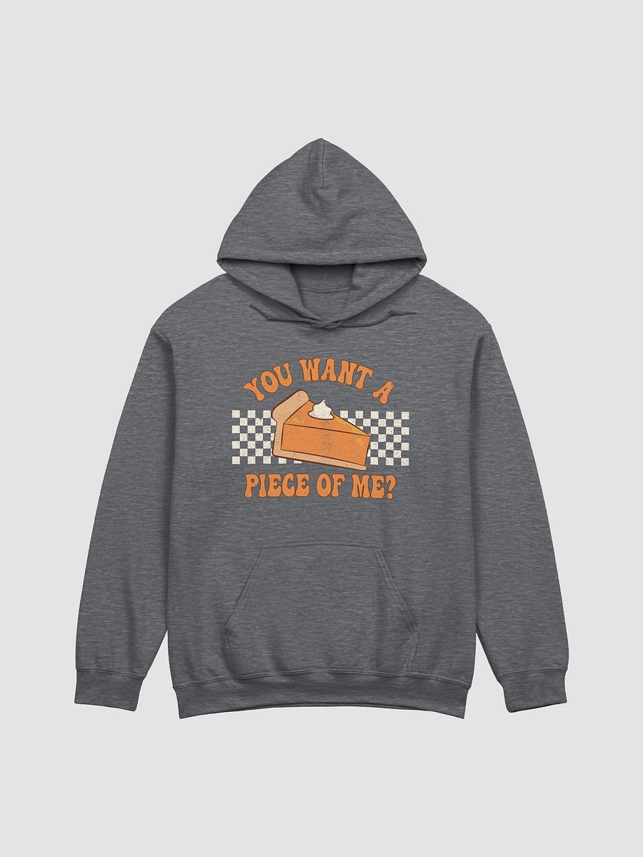 You Want a Piece of Me Pumpkin Pie Checkerboard Hooded Sweatshirt | Funny Fall and Halloween Hoodie product image (22)