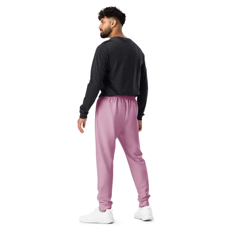 Plain Lilac Purple Soft Summer Recycled Polyester Premium Men's Joggers by Treasure Pie product image (10)